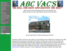 Tablet Screenshot of abcvacs.com